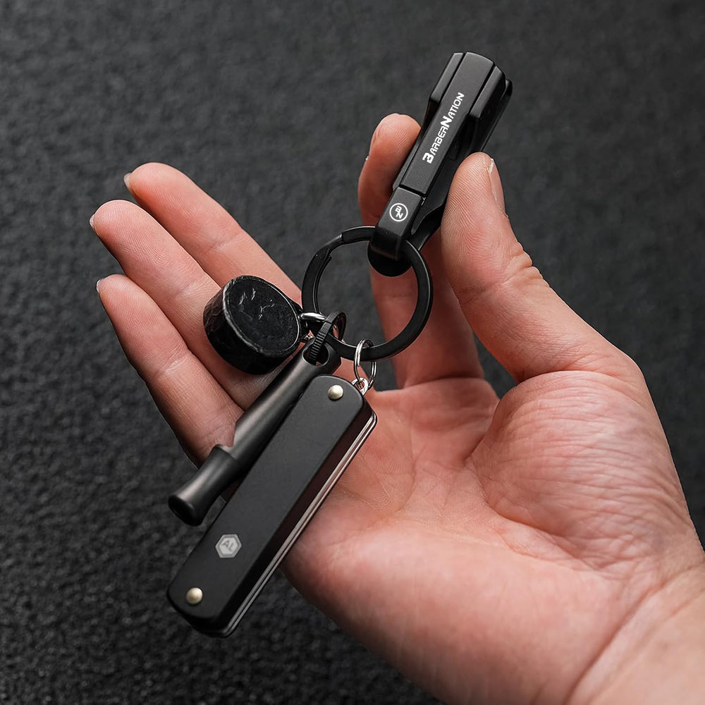 BarberNation Heavy-Duty Belt Clip with Detachable Magnetic Keychain (Supports 8.8 lbs)