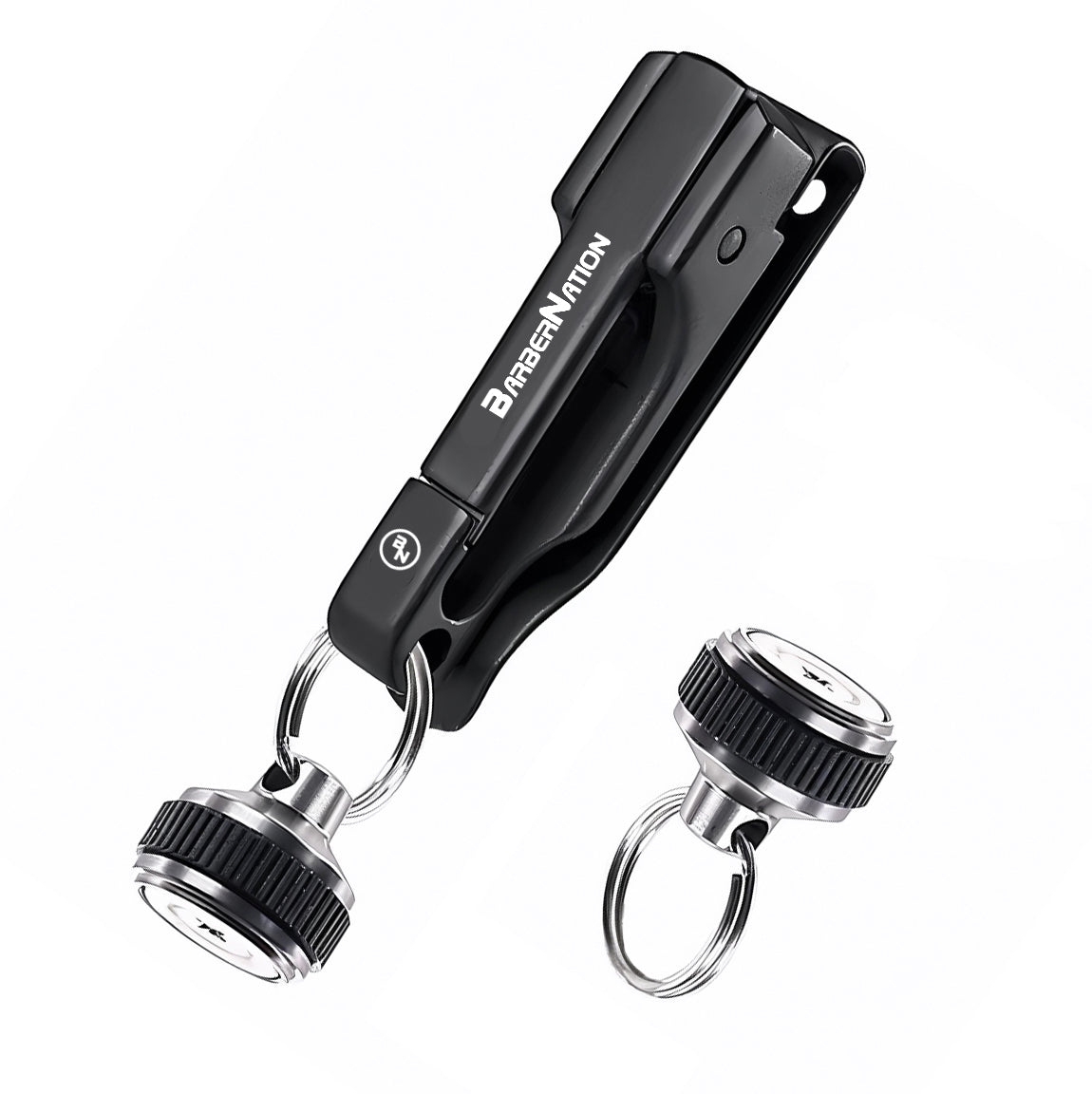 BarberNation Heavy-Duty Belt Clip with Detachable Magnetic Keychain (Supports 8.8 lbs)