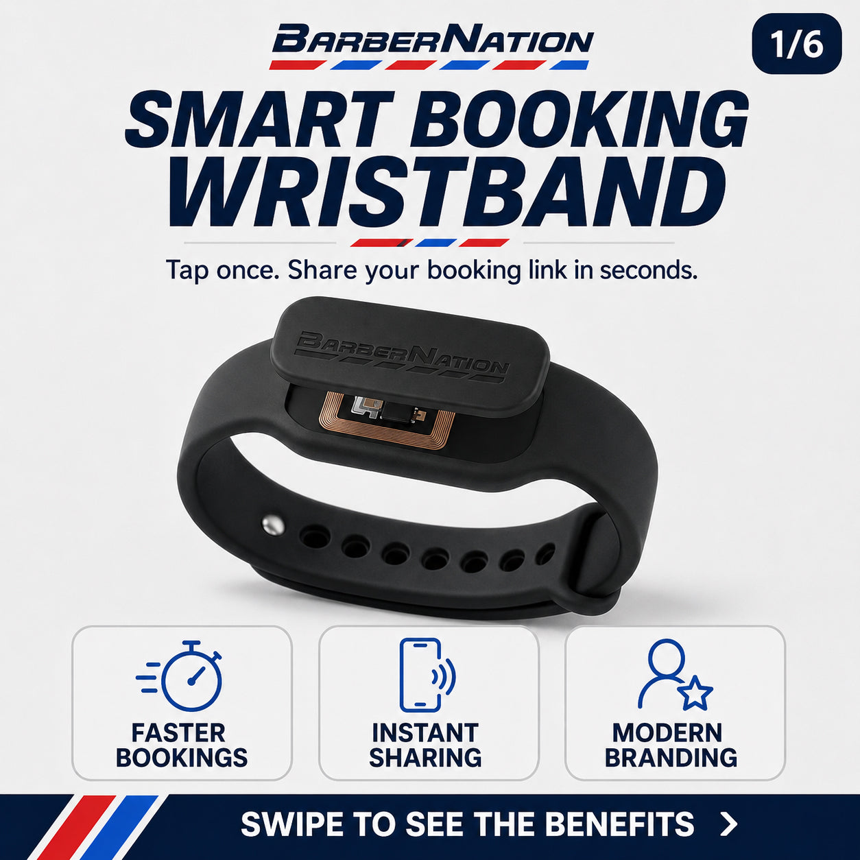 Smart Booking Wristband with NFC
