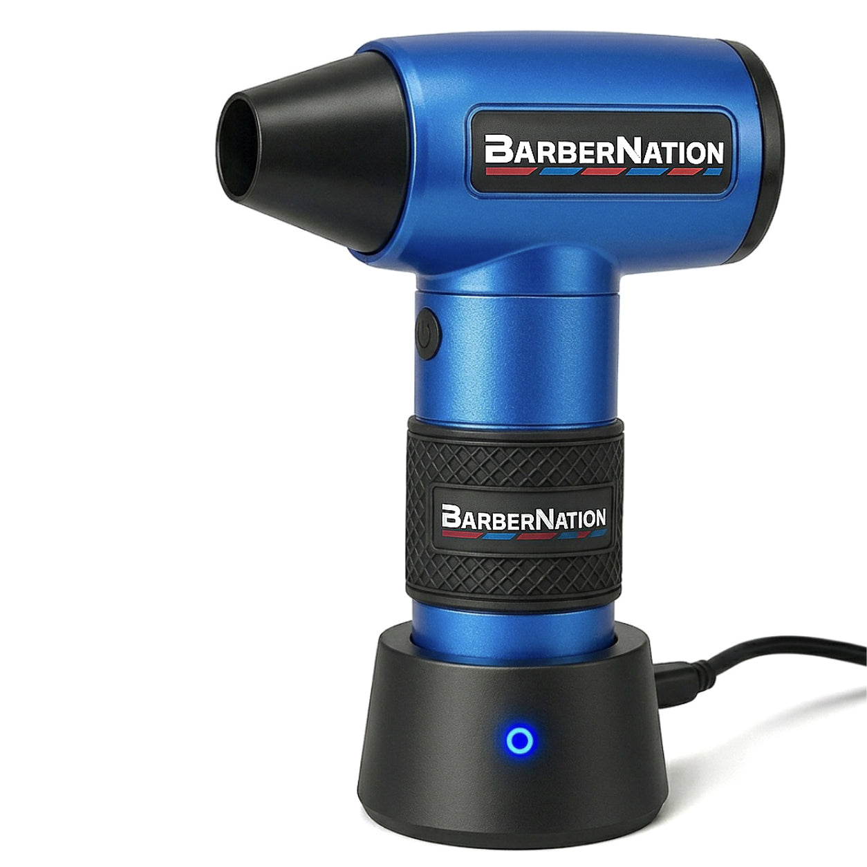 BarberNation TurboJet 3.0 FadeBlaster Cordless Air Duster with Charging Stand and Vacuum
