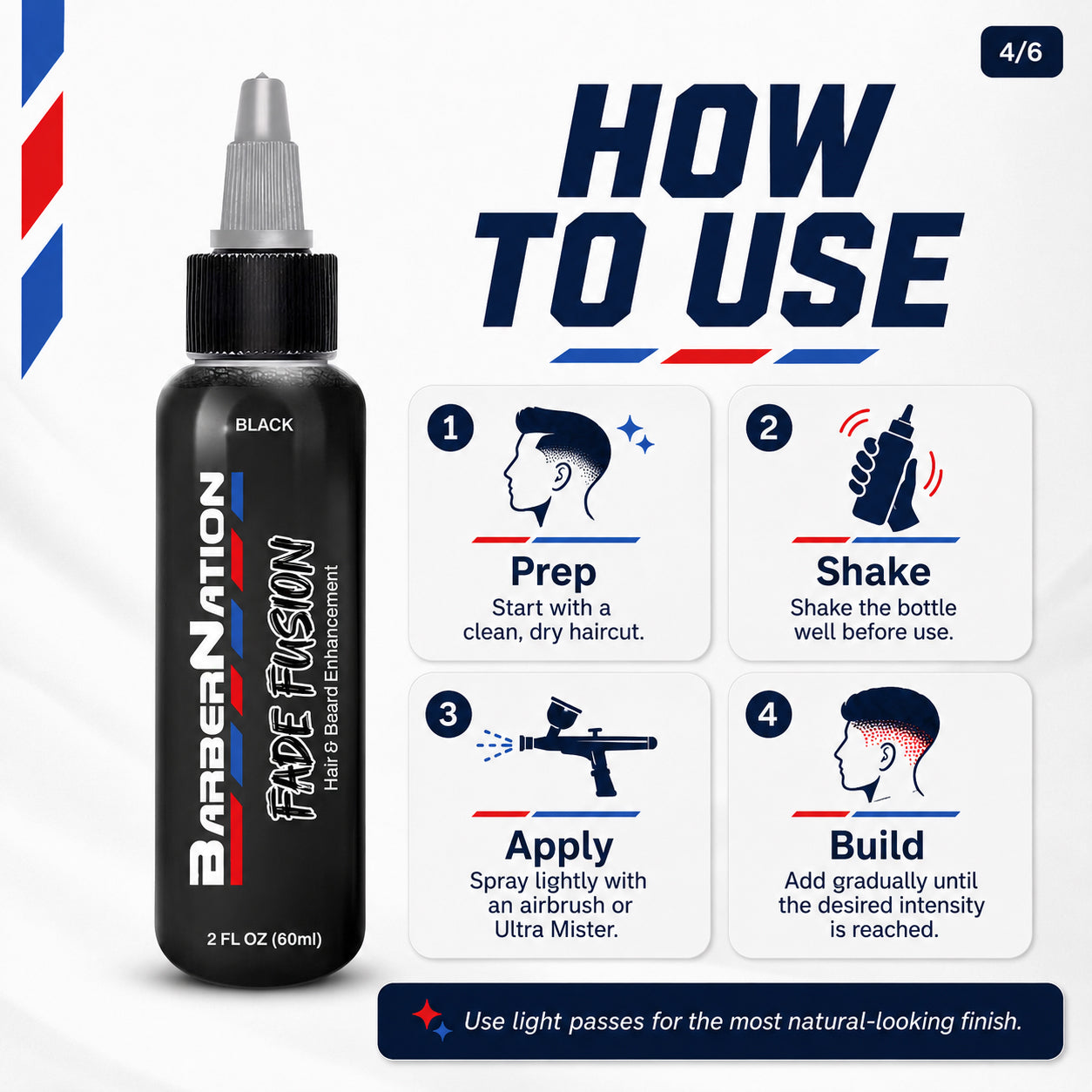 BarberNation Fade Fusion Water Resistant Hair Enhancement