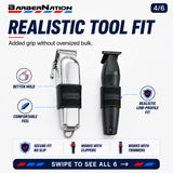 BarberNation Premium No-Slip Clipper & Trimmer Grips - Gold