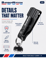 Heavy-Duty Belt Clip with Detachable Magnetic Keychain (Supports 8.8 lbs)