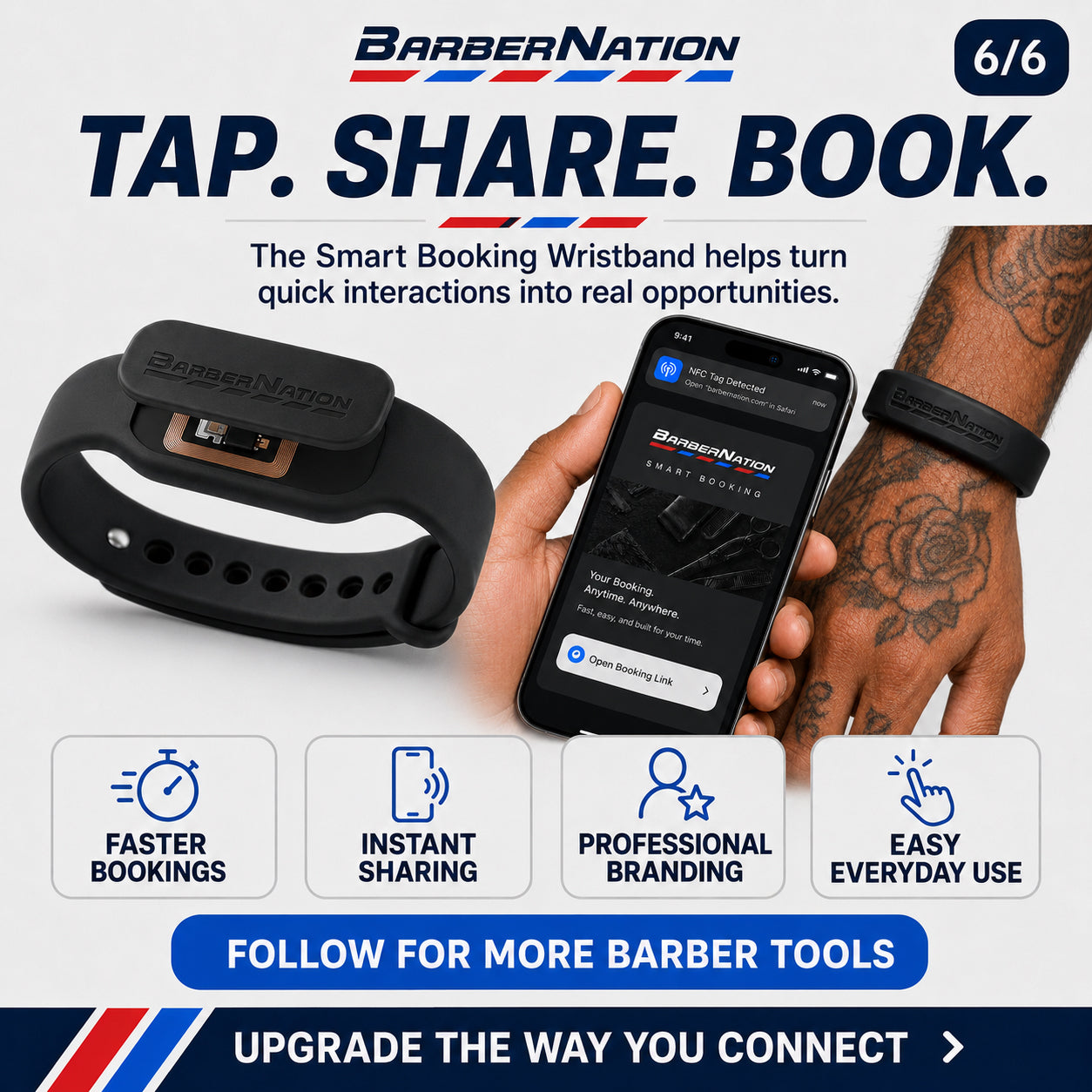 Smart Booking Wristband with NFC