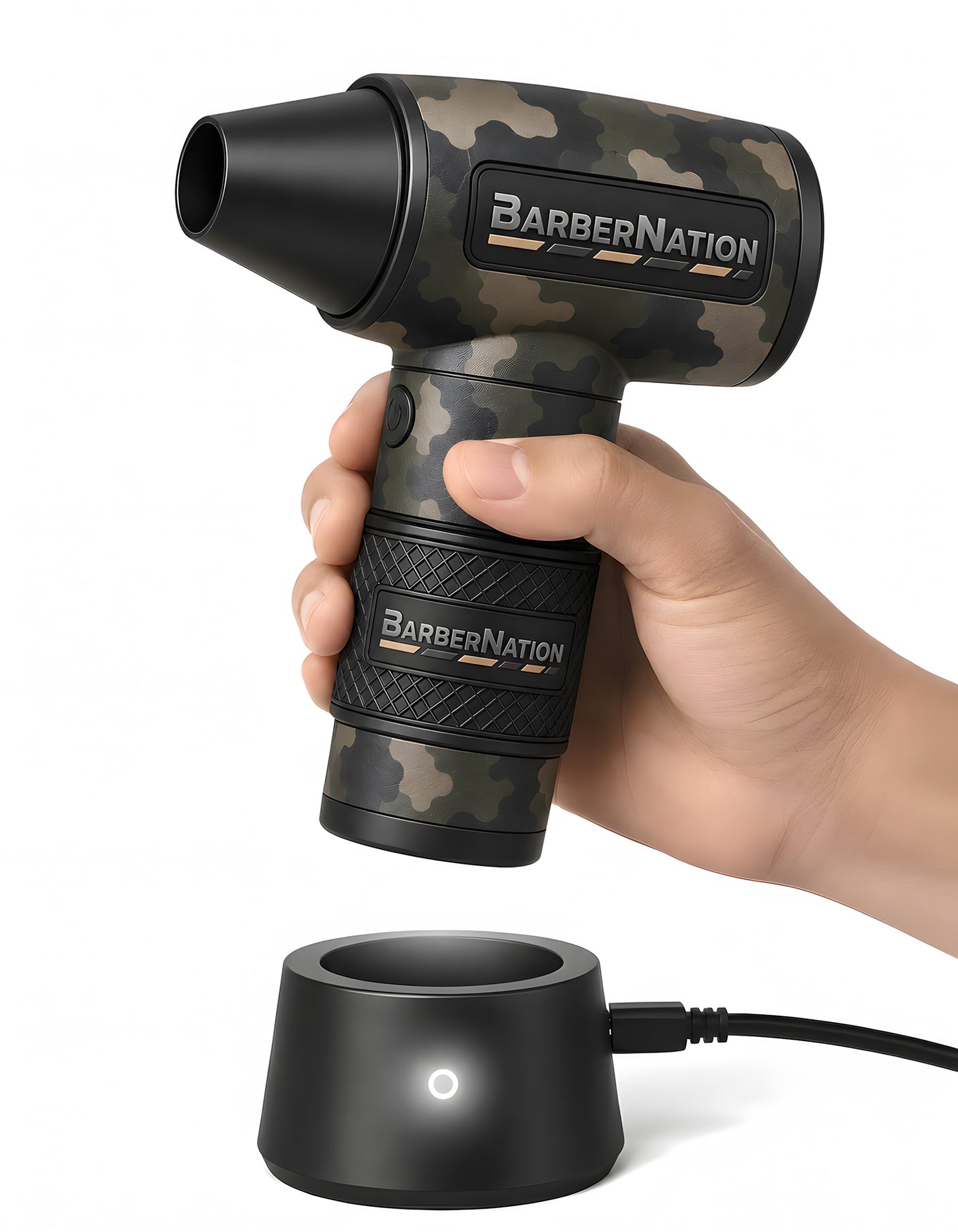 Matte Camo TurboJet 3.0 FadeBlaster with Charging Stand for Barbers