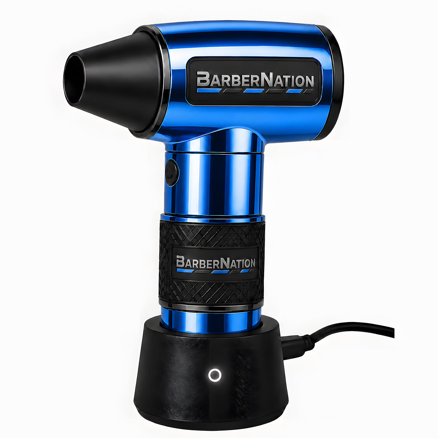 Metallic Blue TurboJet 3.0 FadeBlaster with Charging Stand for Barbers
