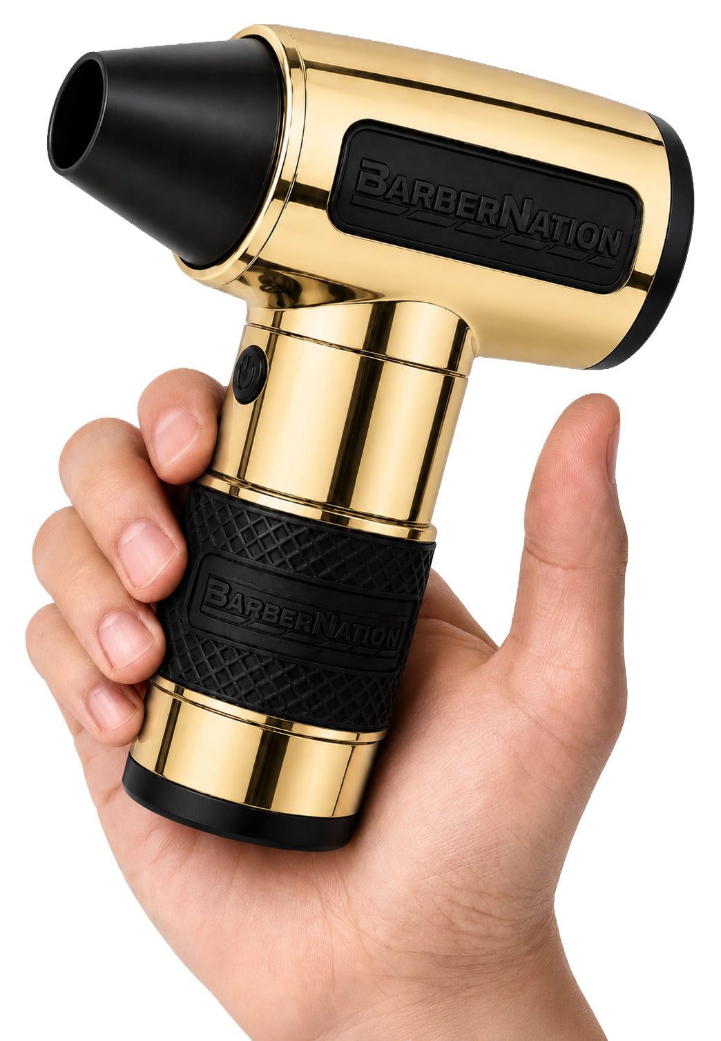 Metallic Gold Luxury TurboJet 3.0 FadeBlaster with Charging Stand for Barbers