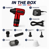 Metallic Red TurboJet 3.0 FadeBlaster with Charging Stand for Barbers
