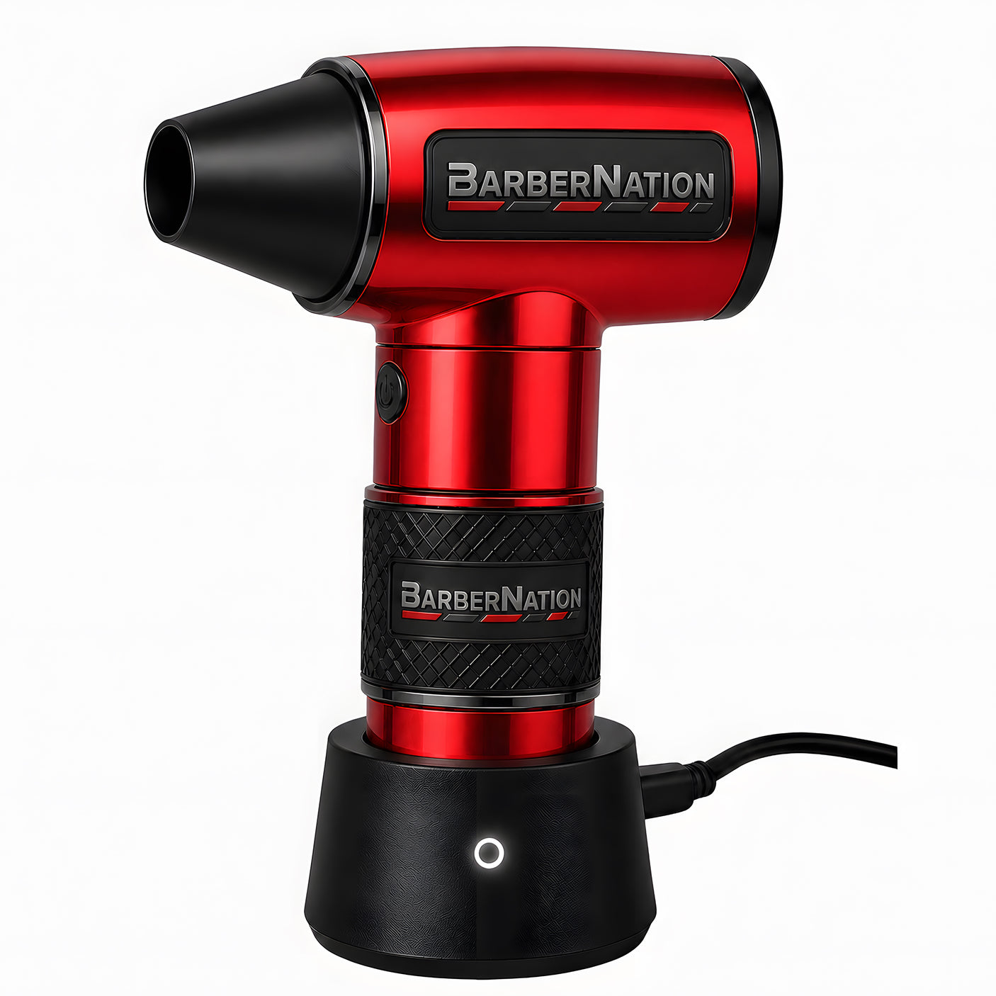Metallic Red TurboJet 3.0 FadeBlaster with Charging Stand for Barbers