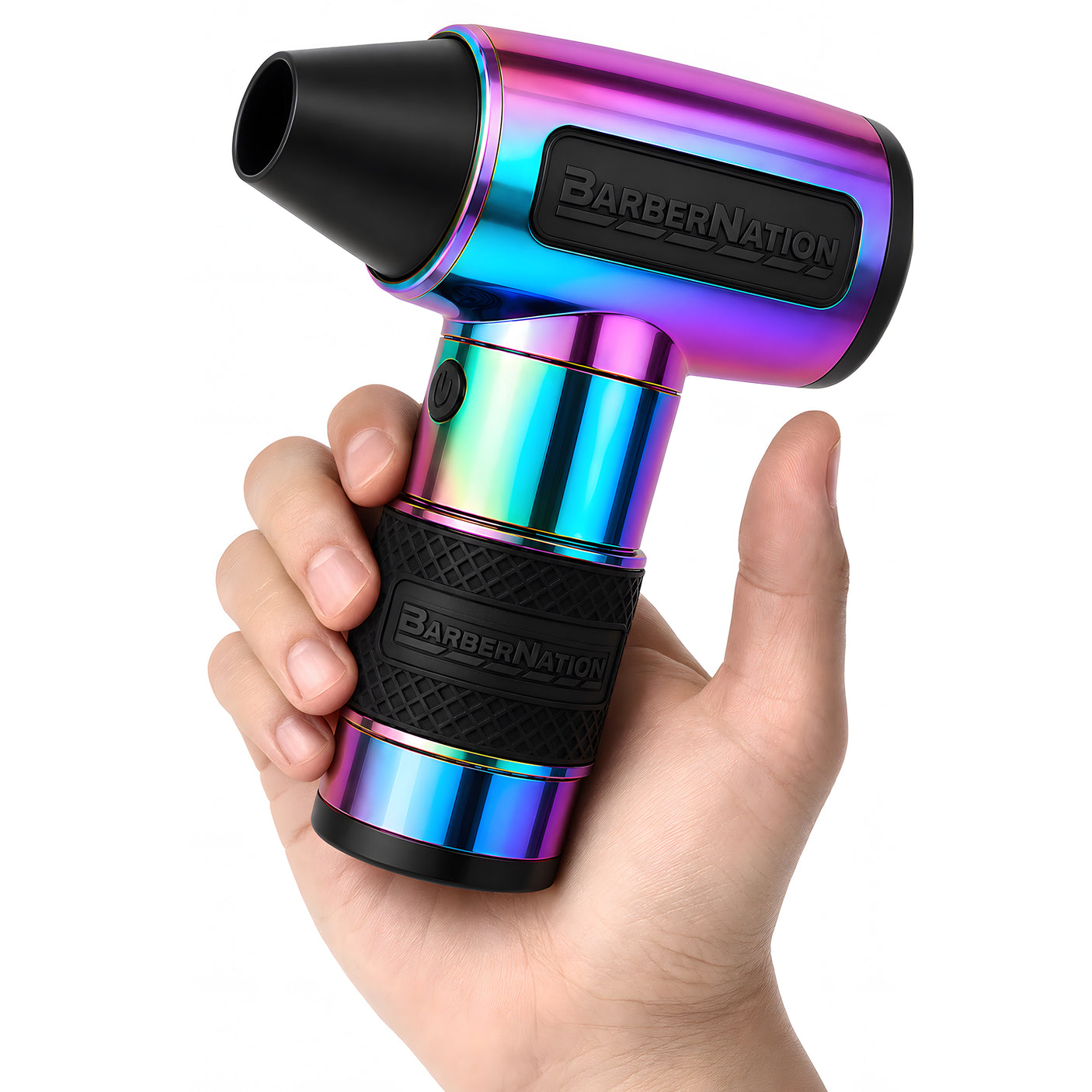 Metallic Prizm Luxury TurboJet 3.0 FadeBlaster with Charging Stand for Barbers