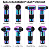 Metallic Prizm Luxury TurboJet 3.0 FadeBlaster with Charging Stand for Barbers