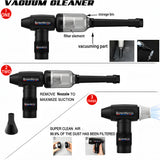 Matte Black TurboJet 3.0 FadeBlaster Cordless Air Duster with Charging Stand for Barbers